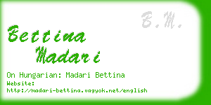 bettina madari business card